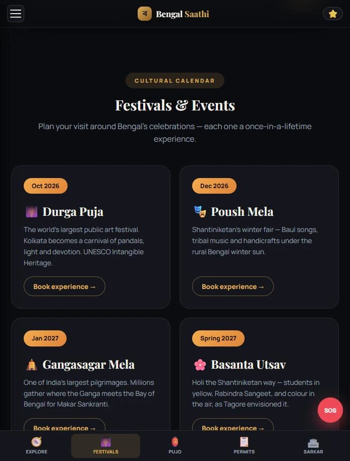 Bengal Saathi festivals and events