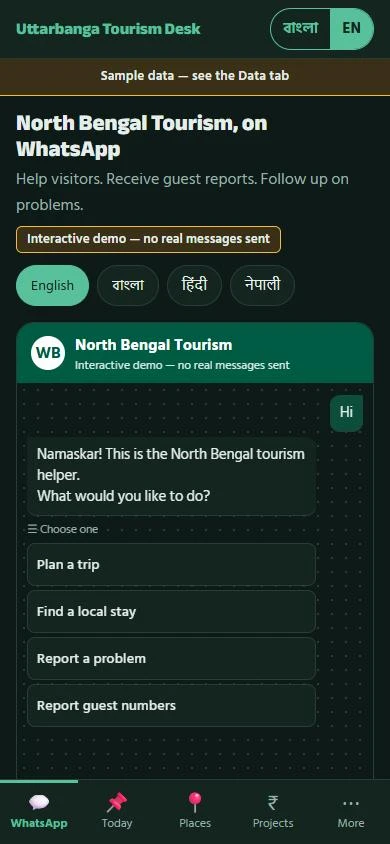 Uttarbanga Tourism Desk screen 1